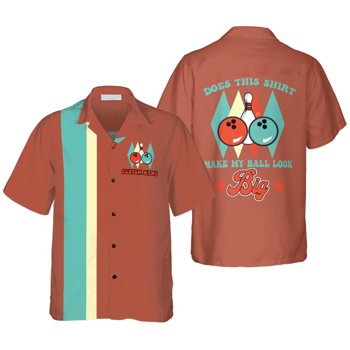 Does This Shirt Make My Ball Look Big V2 Custom Hawaiian Shirt, Personalized Bowling Shirt, Best Gift For Bowling Players HO4039