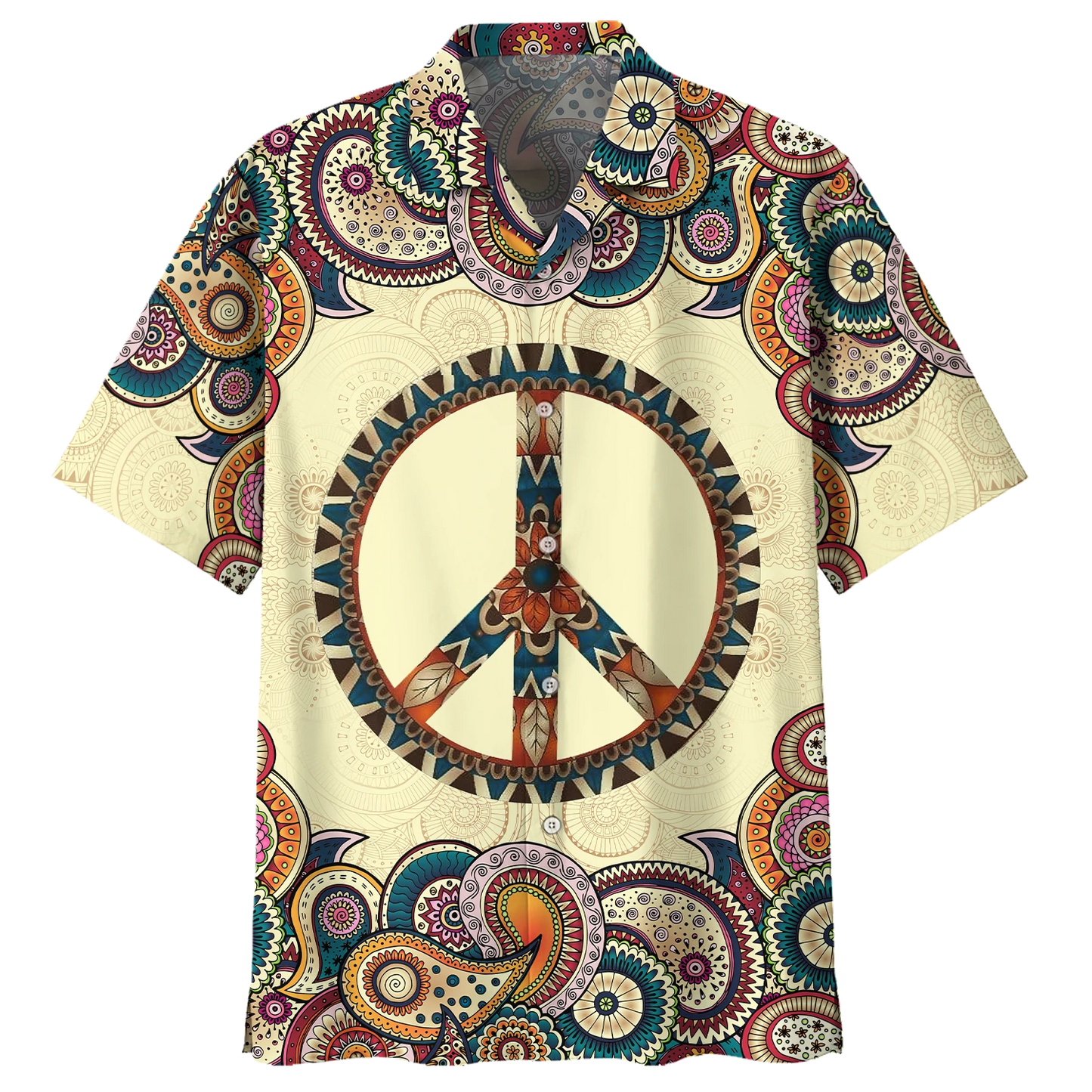 Bee Hippie Psychedelic Hippie Custome Trippy Shirt- Hippie Hawaiian Shirt HO1431