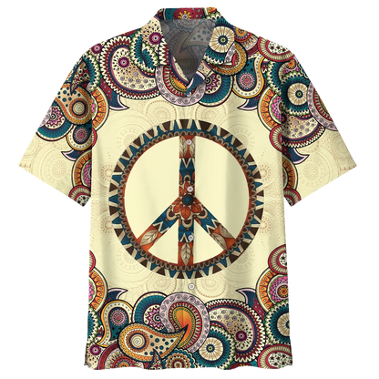 Bee Hippie Psychedelic Hippie Custome Trippy Shirt- Hippie Hawaiian Shirt HO1431