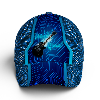 Baseball Cap For Guitar Bass Lovers Future Tech Style Lasfour CO0945