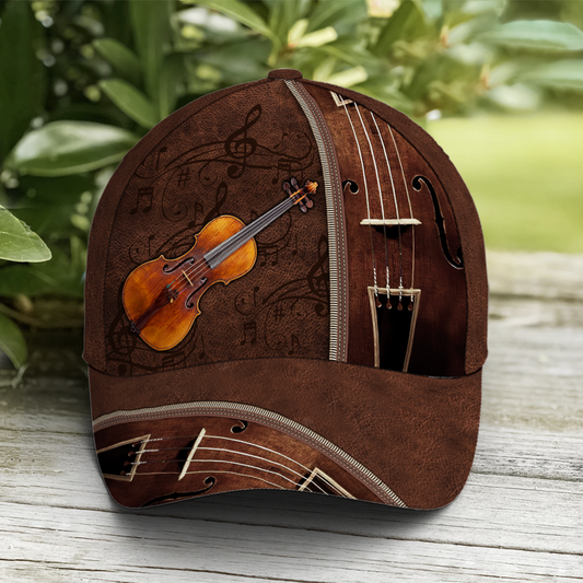 Baseball Cap For Violin Lovers Classic Leather Lasfour CO0946