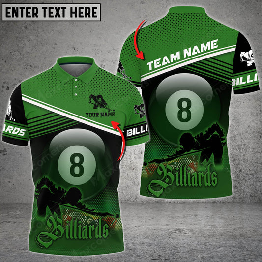 Lasfour Personalized Billiards Color Style, Team Name Unisex Shirt BIA0177