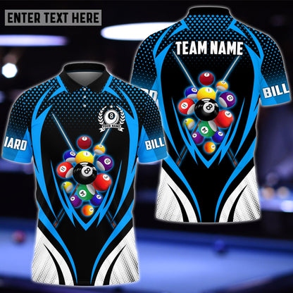 Lasfour Billiards Personalized Name, Team Name Unisex Polo Shirt BIA0735