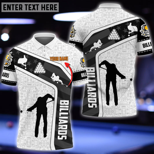 Lasfour Personalized Name Billiard Ball Polo Shirt BIA0179