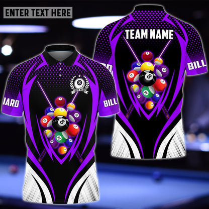 Lasfour Billiards Personalized Name, Team Name Unisex Polo Shirt BIA0735