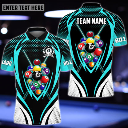 Lasfour Billiards Personalized Name, Team Name Unisex Polo Shirt BIA0735