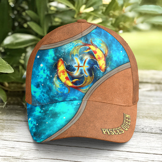 Baseball Cap For Pisces Queen Classic Leather Lasfour CO0745