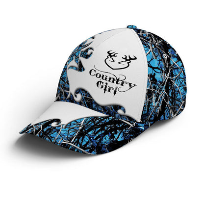 Blue Camouflaged Deer Pattern Baseball Cap Lasfour CO0951