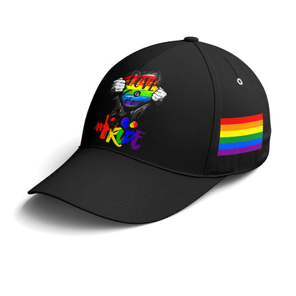 LGBT Love Is Love Hashtag Pride Black Baseball Cap Lasfour CO0888
