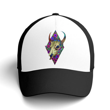 Goth Floral Taurus Classic Style Baseball Cap Lasfour CO0901