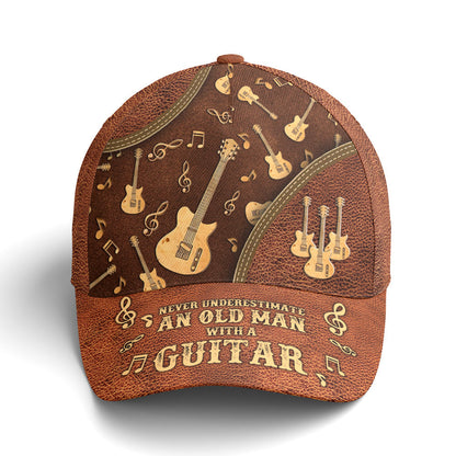Baseball Cap For Guitar Lovers Classic Leather Lasfour CO0739