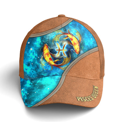 Baseball Cap For Pisces Queen Classic Leather Lasfour CO0745