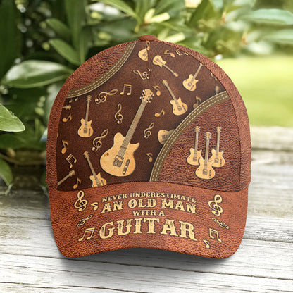 Baseball Cap For Guitar Lovers Classic Leather Lasfour CO0739