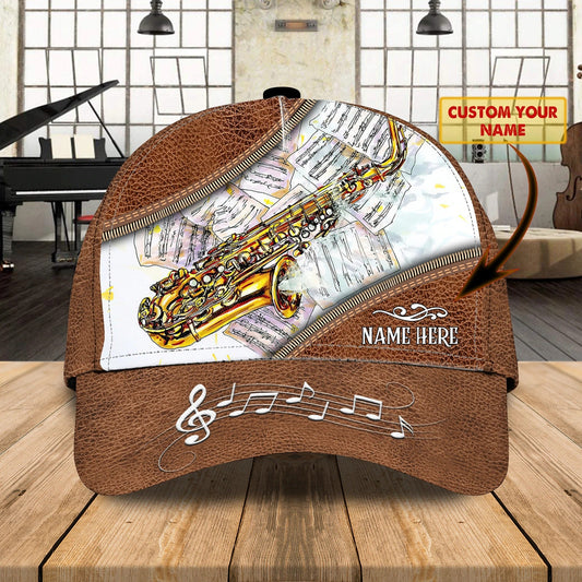 Customized 3D Baseball Saxophone Cap For Musican, To My Boyfriend Friend Playing Saxophone, Saxophone Cap CO0447