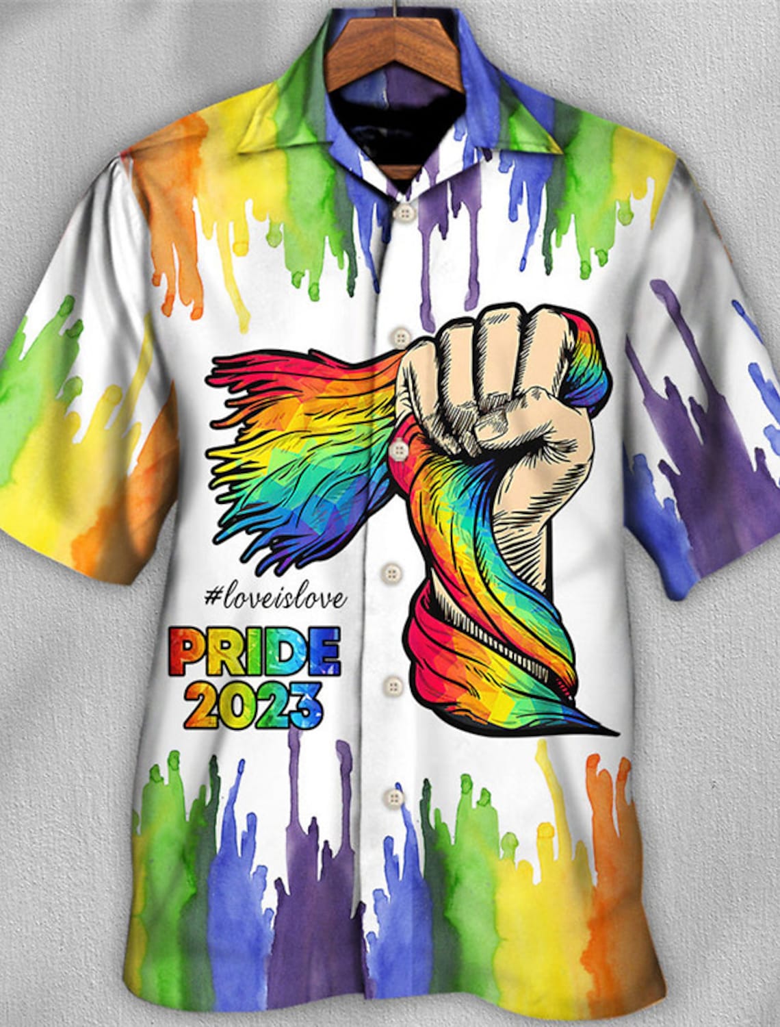 Pride 2023 Men's Shirt, LGBT Hawaiian Shirt, Summer Shirt HO2913