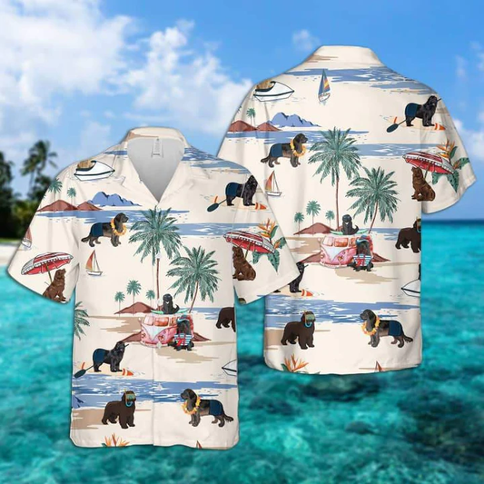 Neapolitan Mastiff Summer Beach Hawaiian Shirt, Hawaiian Shirts for Men women Short Sleeve Aloha Beach Shirt HO0899