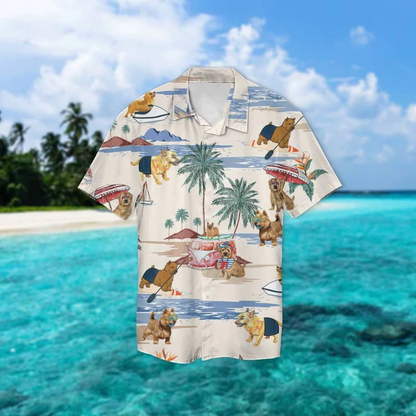 Norwich Terrier Summer Beach Hawaiian Shirt, Hawaiian Shirts for Men women Short Sleeve Aloha Beach Shirt HO0896