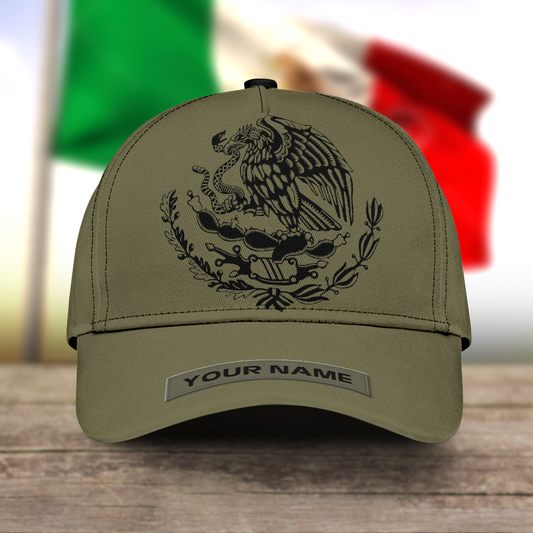 3D All Over Printed Mexican Baseball Classic Cap Hat, Custom Name Cool Mexico Cap Hat CO0500