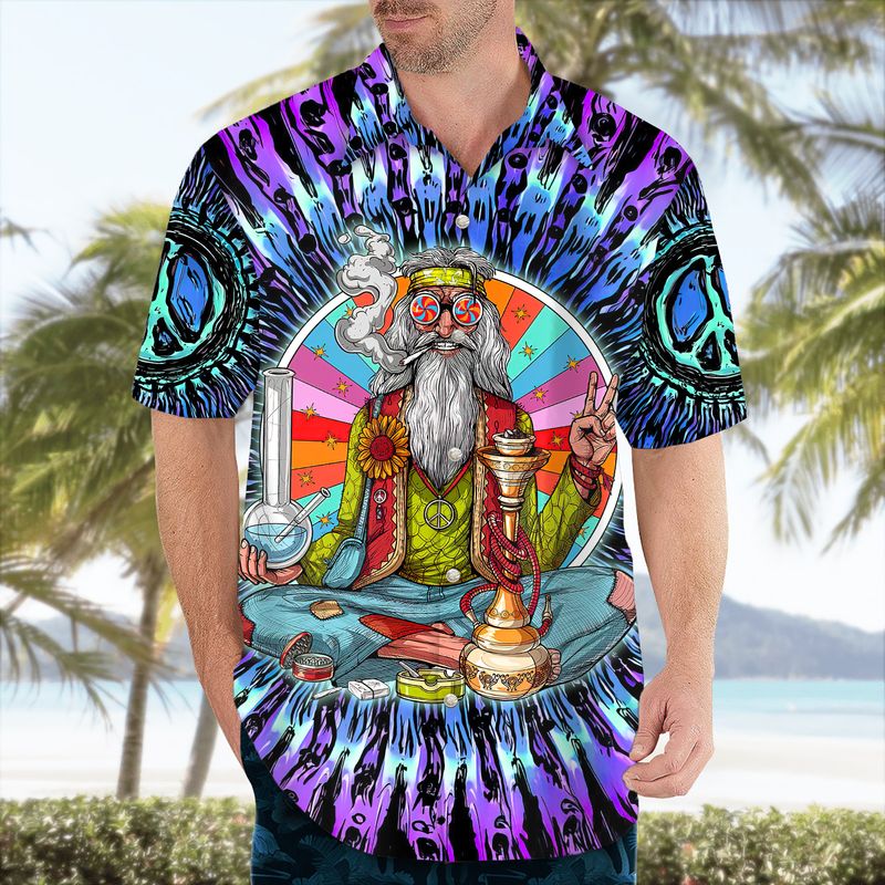 Hippie Hawaiian shirt for men and women, old hippie Hawaii shirt 3D all printed HO1464