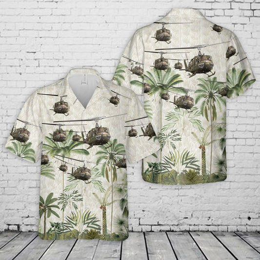 US Army Bell UH-1 Huey Hawaiian Shirt HO3095