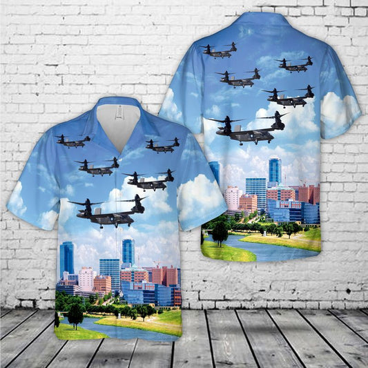 US Army Bell V-280 Valor Flying Over Fort Worth, Texas Hawaiian Shirt HO3133