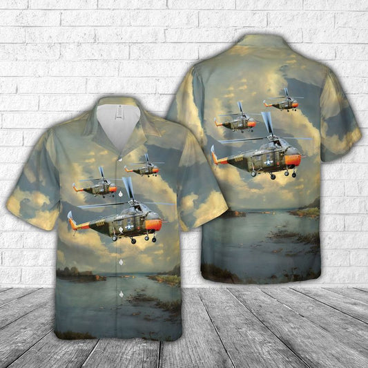 US Army UH-19D Chickasaw Hawaiian Shirt HO3134