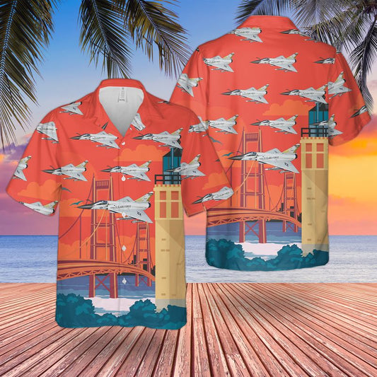 Air Force Convair F-106 Delta Dart Michigan Hawaiian Shirt, Hawaiian shirt for men, dad husband veteran HO3761