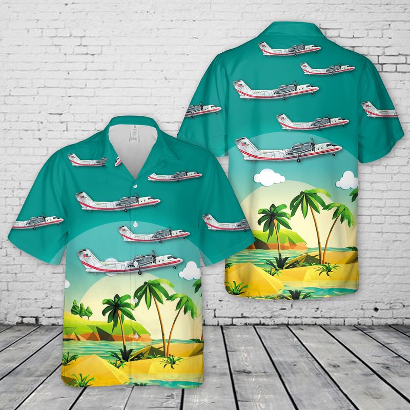 US Army DCH-7 Dash airplane Hawaiian Shirt HO3049