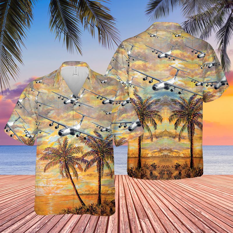 US Air Force Hanoi Taxi (Lockheed C-141 Starlifter) Hawaiian Shirt, Hawaiian shirt for men, dad husband HO3780