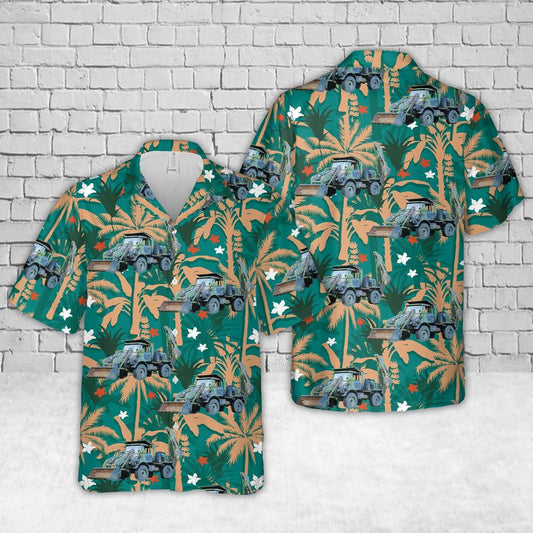 US Army 1990 Freightliner Unimog 419 Hawaiian Shirt HO3196