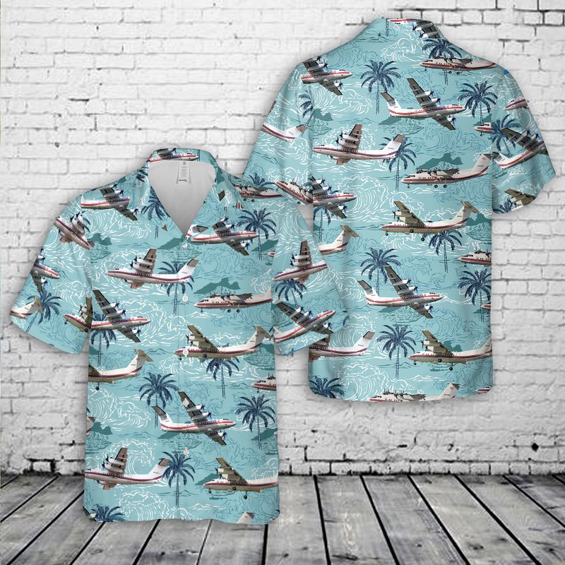 US Army DCH-7 Dash airplane Hawaiian Shirt HO3078