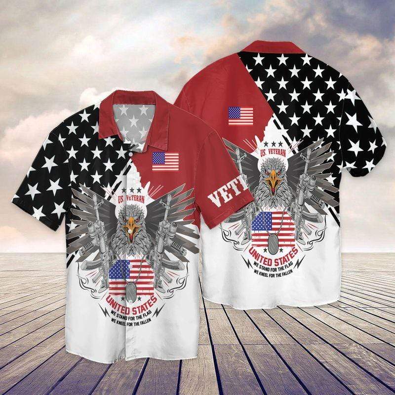 Military Gift Veteran Hawaii Shirt We Kneel For The Fallen Hawaiian Aloha Shirts HO3428