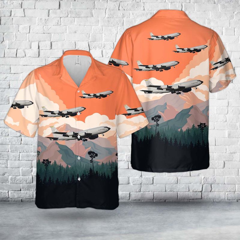U.S. Air Force Boeing KC-135R Stratotanker (717-148) Hawaiian Shirt HO2837