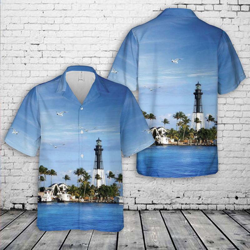 Hillsboro Inlet Florida Lighthouse Hawaiian Shirt HO2812