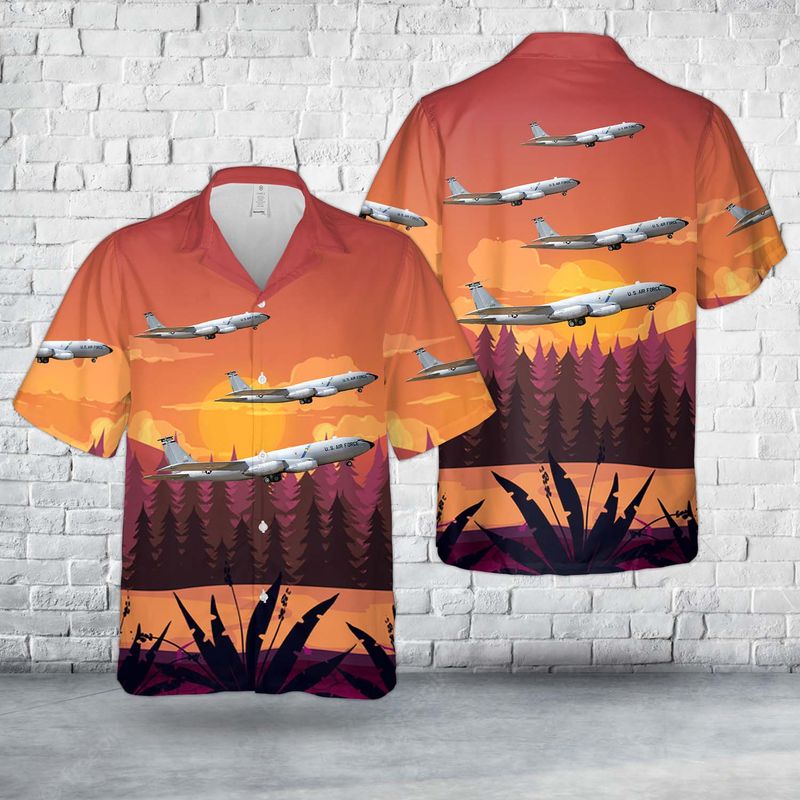 U.S. Air Force Boeing KC-135A Stratotanker 717-100A Hawaiian Shirt HO2838