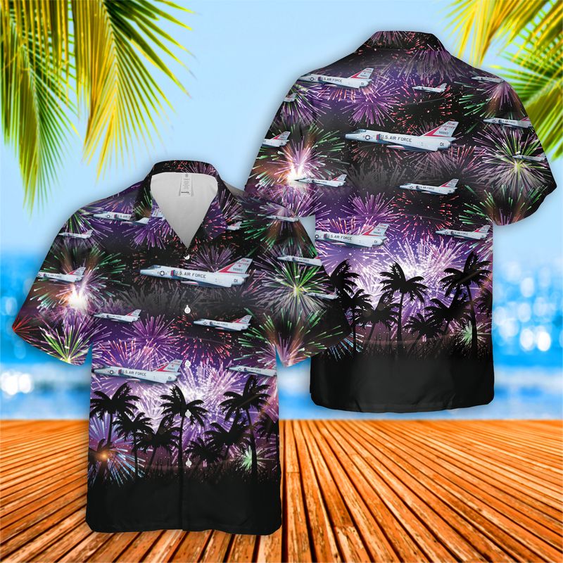 US Air Force Convair F-106 Delta Dart New Jersey Hawaiian Shirt, Hawaiian shirt for men, dad husband veteran HO3764