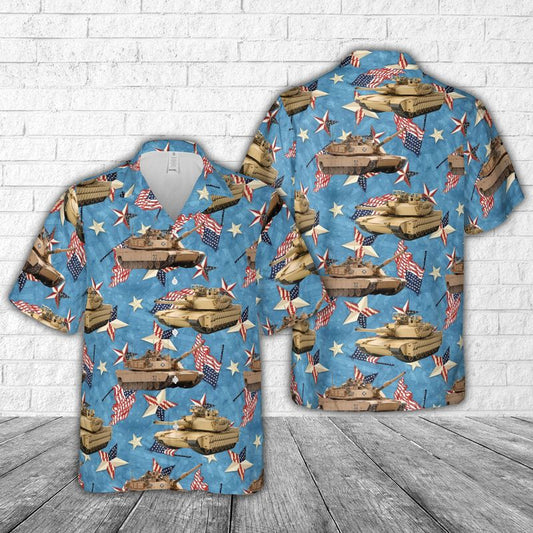 US Army M1 Abrams Tank, 4th Of July Hawaiian Shirt HO3138