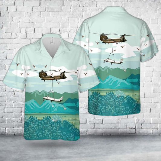 Australian Air Force Boeing Vertol CH-47C Chinook Hawaiian Shirt HO2852