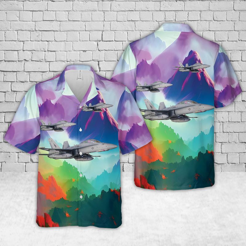 US Marine F-18D Hornet Hawaiian Shirt HO2821