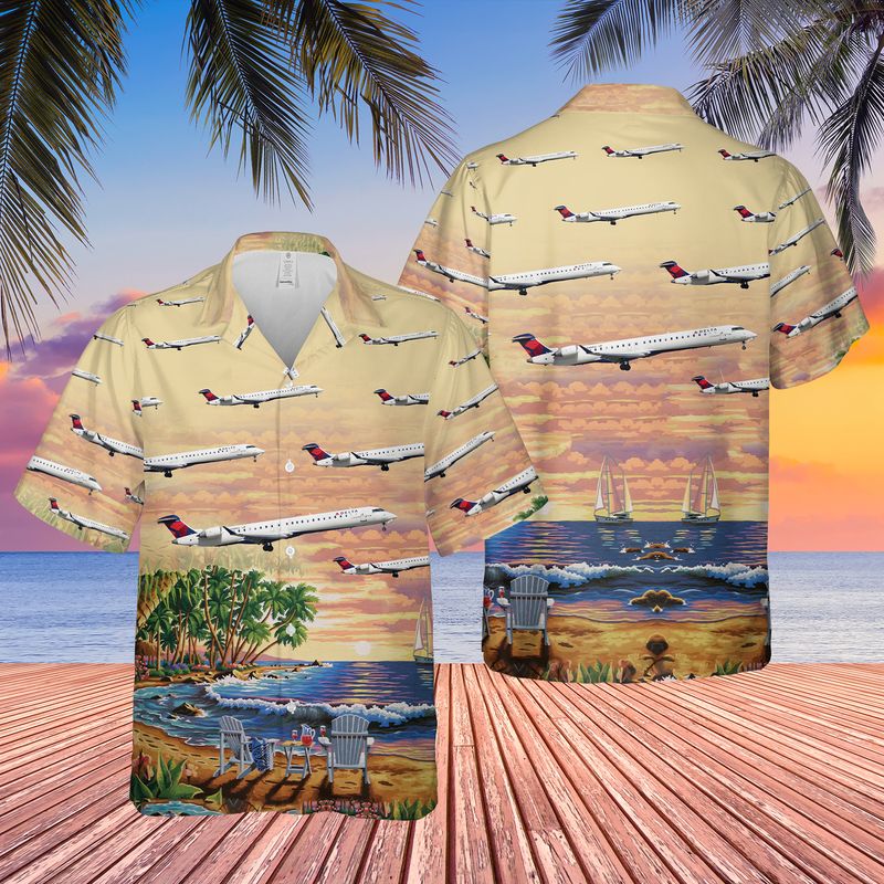 Endeavor Air CRJ-900 Hawaiian Shirt, Hawaiian shirt for men, dad husband HO3783