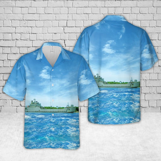 US Army USAV SSGT Robert T. Kuroda LSV-7 Hawaiian Shirt HO3013