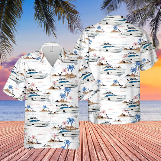 Azimut Yacht USA Hawaiian Shirt, Hawaiian shirt for men, dad husband veteran HO0305