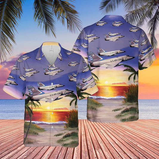 US Air Force Convair F-106 Delta Dart Hawaiian Shirt, Hawaiian shirt for men, dad husband veteran HO3756