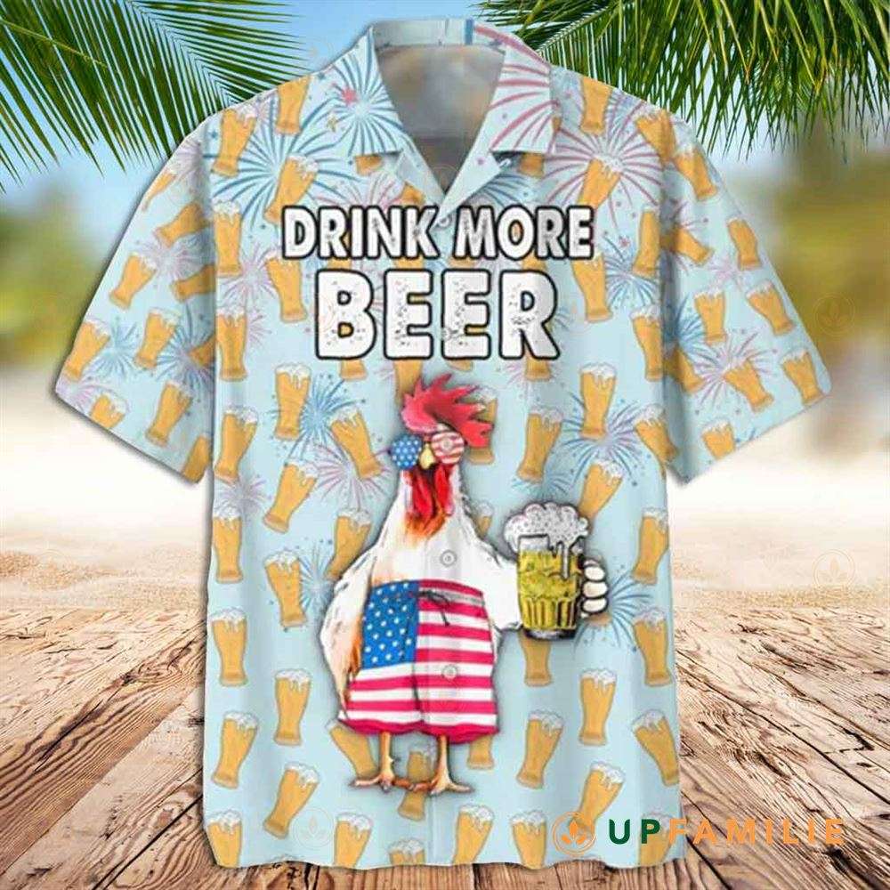 Rooster Hawaiian Shirt, Tropical White Rooster Hawaiian Shirt for men and women custom style HO3535