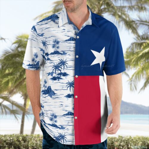 Texas Coconut Short-Sleeve Hawaiian Shirt For Fan Men Lover Style HO2410