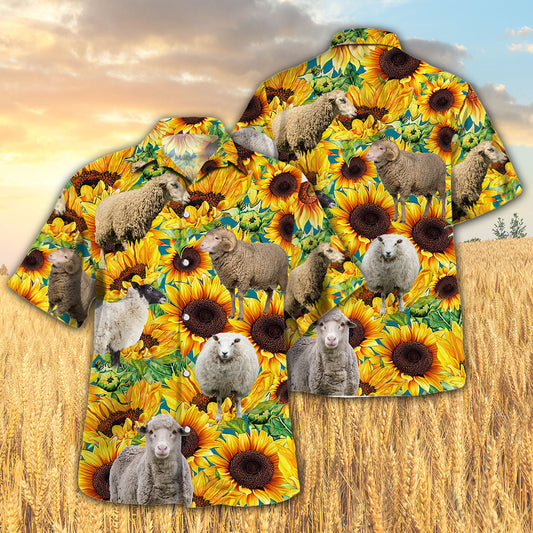 Sunflower Sheep Hawaiian Shirt HO5435