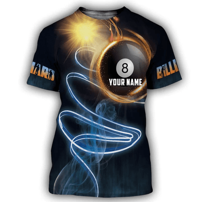 Lasfour 8 Ball Billiard Personalized 3D Unisex Shirt BIA0470
