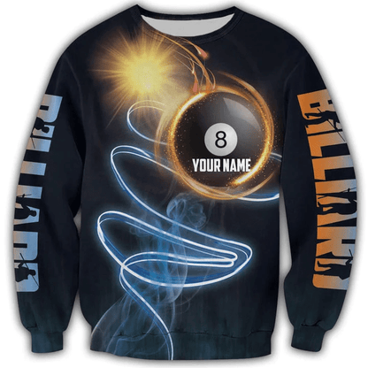 Lasfour 8 Ball Billiard Personalized 3D Unisex Shirt BIA0470