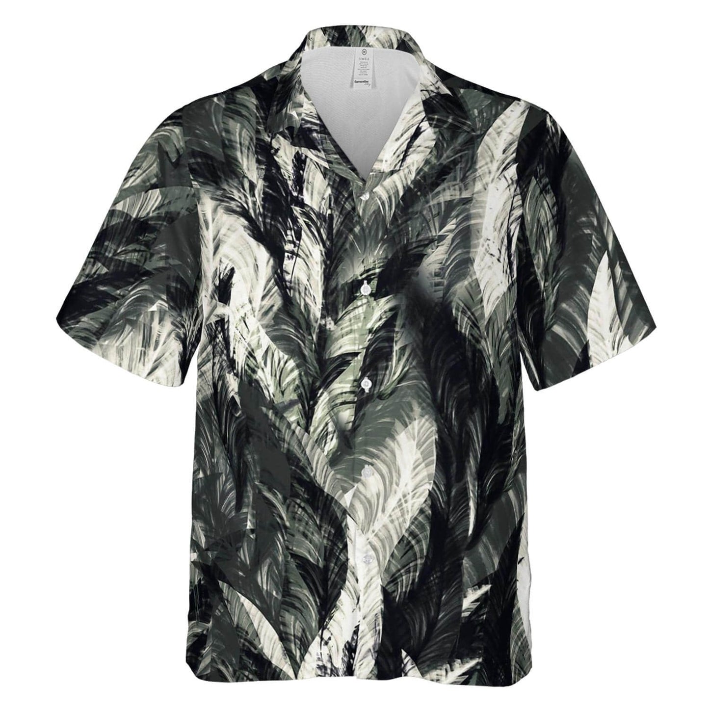 Hawaiian Camp Collar Short Sleeve Button-Down Shirt Tropical HO4970