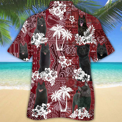 Schipperke Hawaiian Shirt, Gift for Dog Lover Shirts, Men's Hawaiian shirt, Summer Hawaiian Aloha Shirt HO1201